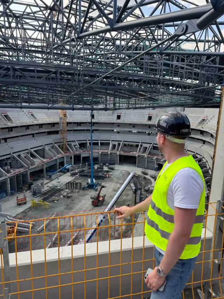 Pozvání na stavbu multifunkční haly Arena Brno – Ing. Adam Staněk, STANEK REAL