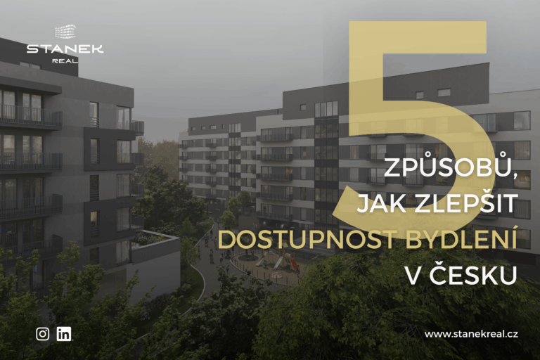 5 způsobů, jak zlepšit dostupnost bydlení v Česku.