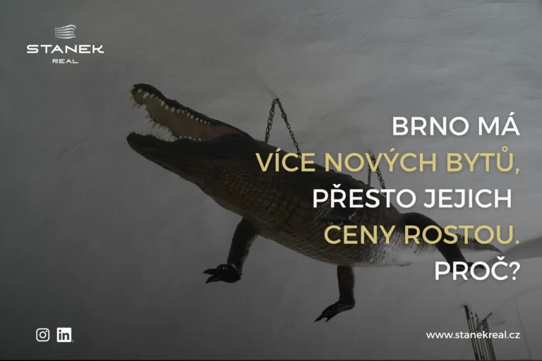 Brno má o 85 % více nových bytů. Přesto jejich cena vzrostla o 12,5 %. Proč?